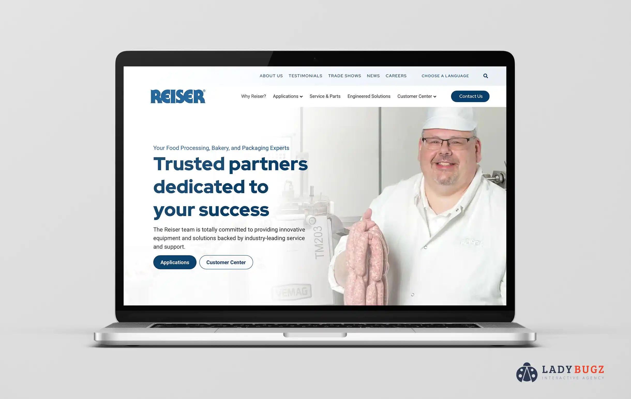 Manufacturing website design example Boston MA